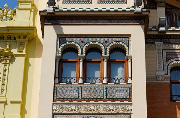 Monuments et bâtiments historiques de Séville, Espagne. Styles architecturaux espagnols du gothique et du mudejar, baroque — Photo