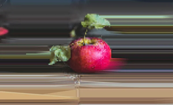 Manzana roja abstracta. Impresionismo con fruta. Bodegón abstracto . — Archivo Imágenes Vectoriales