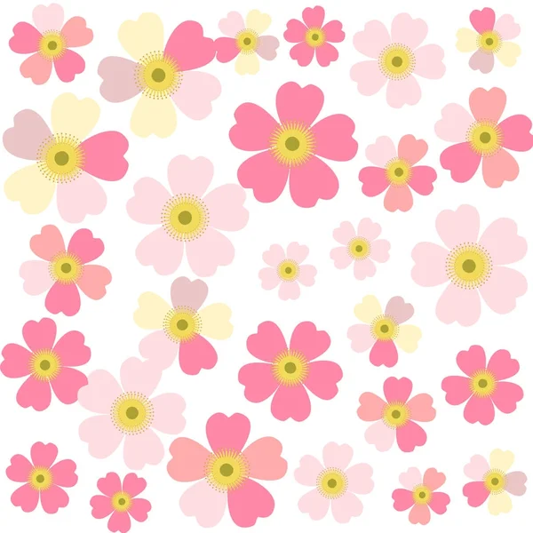 Fondo floral romántico. Flor. Margaritas japonesas — Vector de stock