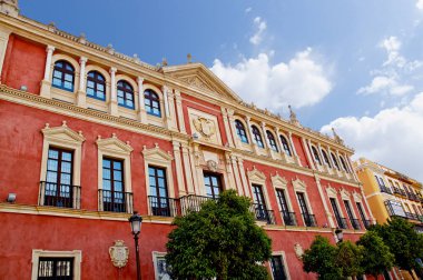 Tarihi binaları ve anıtlar, Seville, İspanya. İspanyolca. Plaza de San Francisco