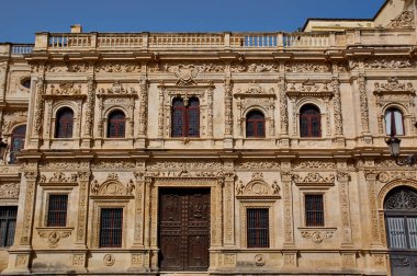 Tarihi binaları ve anıtlar, Seville, İspanya. Ayuntamiento de Sevilla