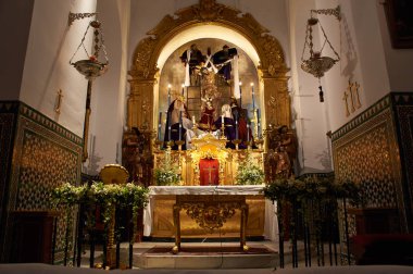 Tarihi binaları ve anıtlar, Seville, İspanya. Santa Maria Magdalena