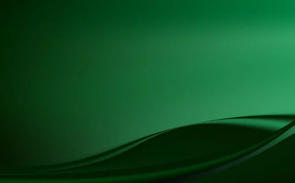 Zijde smaragd gordijn voor behang. Groene natuurlijke achtergrond met zachte plooien — Stockvector
