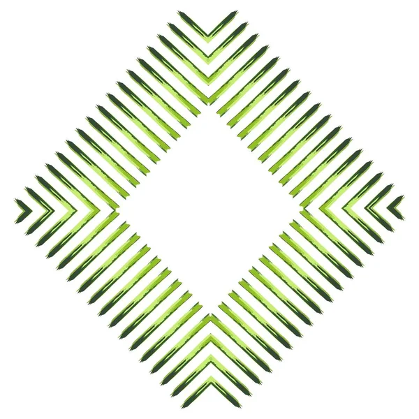概要緑の幾何学的ばねの背景。エレガントな背景緑の線 — ストックベクタ