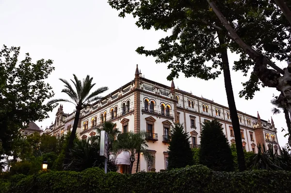 Historic Buildings Monuments Seville Spain Architectural Details Stone Facade Museums — Stock Photo, Image