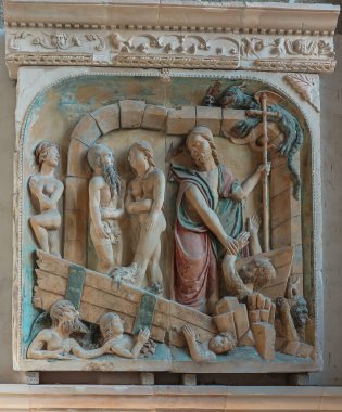 Mont Saint Michel, Fransa - 8 Eylül 2016 Benedictine Abbey, Mont Saint-Michel Normandy, Fransa için.