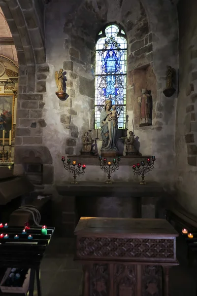 Mont Saint Michel, França - 8 de setembro de 2016: O interior da — Fotografia de Stock