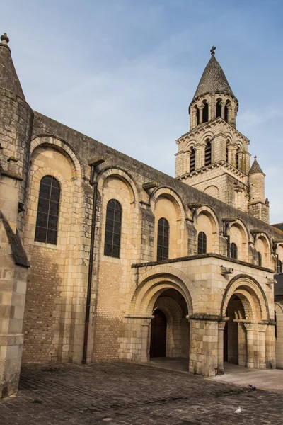 Exterior da igreja Notre Dame la Grande em Poitiers — Fotografia de Stock