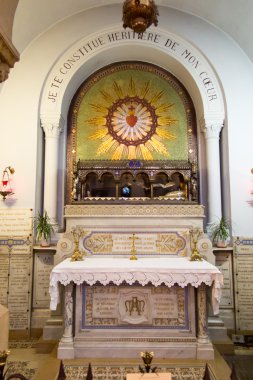 Paray-Le-Monial, Fransa-13 Eylül 2016 rhe St emanetler. 