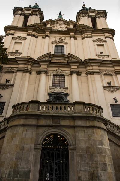 Pauline Kościół na skale w stylu barokowym w Kraków, Polska, — Zdjęcie stockowe