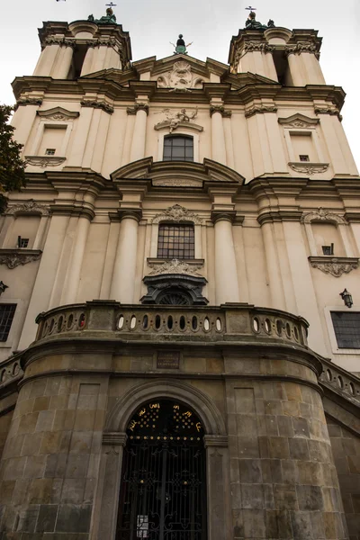 Krakow, Polonya, Barok tarzı Rock kiliseyle Pauline — Stok fotoğraf