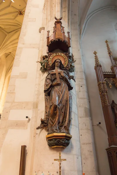 Κρακοβία, Πολωνία - 2 Οκτωβρίου 2016: Άγαλμα του Αγίου Ρίτα σε το chur — Φωτογραφία Αρχείου