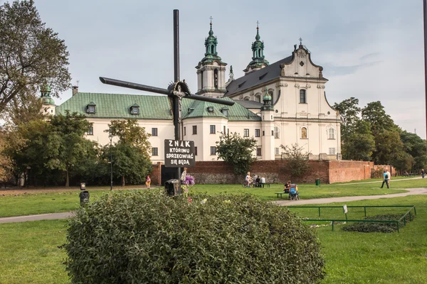 Pauline kerk op de rots in Krakau, Polen, — Stockfoto