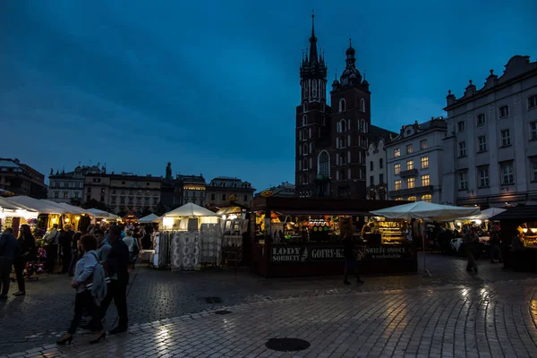 Krakow, Polonya-2 Ekim 2016: Krakow eski şehir, MA — Stok fotoğraf