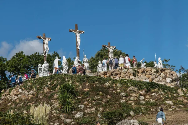 Pontchateau, Francia 11 de septiembre de 2016: Vía Crucis y — Foto de Stock
