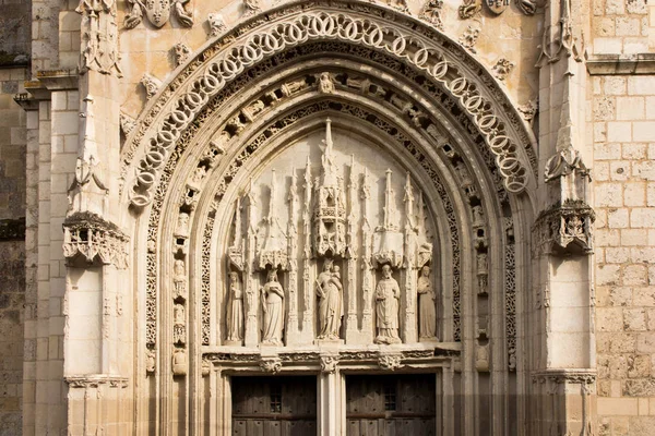 Entrance to the church st. Radegund at Poitiers — Stock Photo, Image