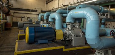 çeşitli su pompaları elektrik motorları ile