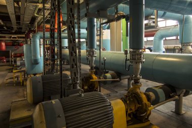 çeşitli su pompaları elektrik motorları ile