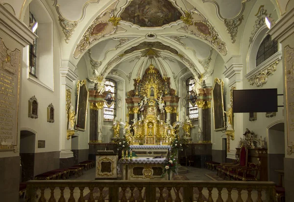 Mount St. Anna, Polsko, 4. února 2017: uvnitř baziliky — Stock fotografie