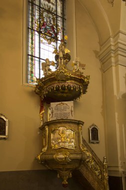 Mount St. Anna, Polonya, 4 Şubat 2017: bazilika içinde