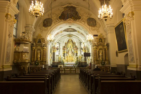 Mount St. Anna, Lengyelország, 2017. február 4.: a bazilika, a belső — Stock Fotó