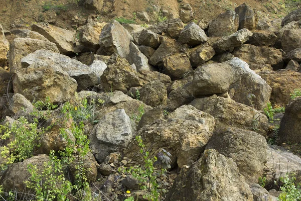 Pedra de dolomite em uma pedreira velha como — Fotografia de Stock