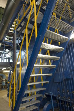 Ocak ızgarası kazan kazan dairesi için merdivenleri 