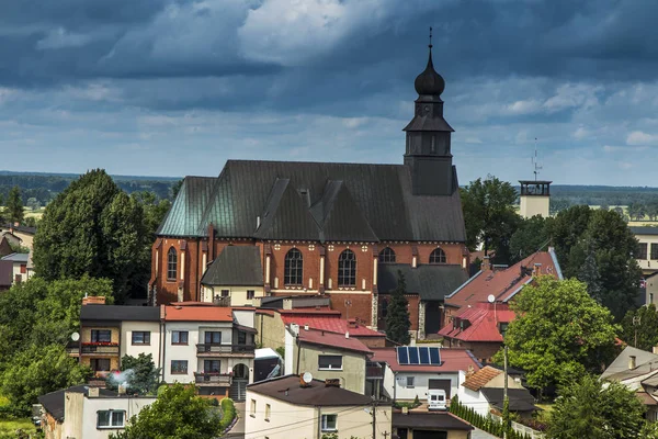 Vista de Koszecin, uma cidade na Polónia — Fotografia de Stock