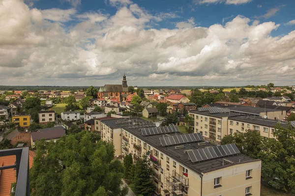 Pohled na Koszecin, město v Polsku — Stock fotografie