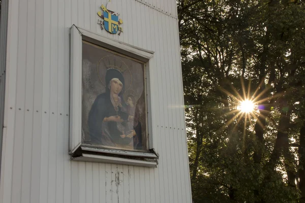 Een fragment van een oude veld altaar in Mount St. Anna in Polen — Stockfoto