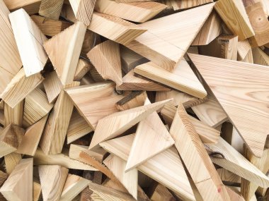 woods, parça tec evde inşaatı sırasında tahakkuk