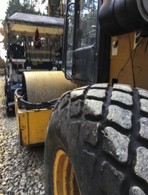 büyük inşaat eq lastik lastik parçası