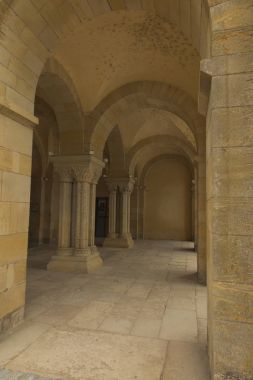 The basilica du Sacre Coeur in Paray-le-Monial, France. Undercut