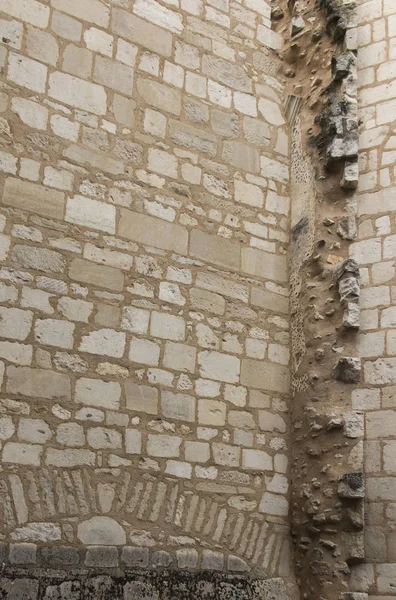 El fragmento de la pared del antiguo edificio — Foto de Stock