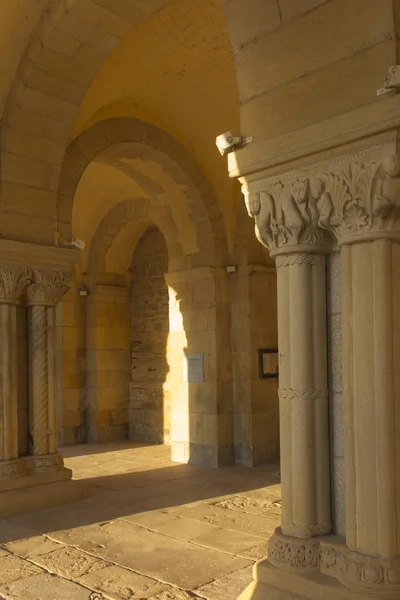 The basilica du Sacre Coeur in Paray-le-Monial, France. Undercut — Stok fotoğraf