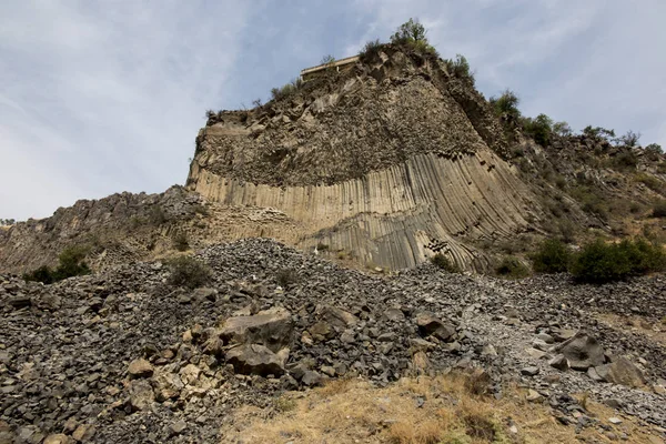 Colunas de basalto de formação de rocha Sinfonia das Pedras perto de Garni , — Fotografia de Stock