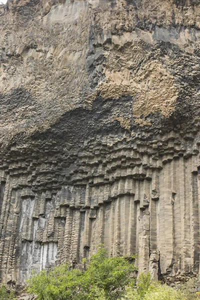 Rock formation basalt columns Symphony of the Stones near Garni, — Stock Photo, Image