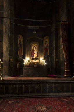 Etchmiadzin, Ermenistan, 17 Eylül 2017: Saint Hrip iç