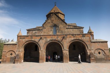 Üç NEF ile kilisenin cephe Bazilikası St Gayane Echmiadzin, Ermenistan'da kubbeli