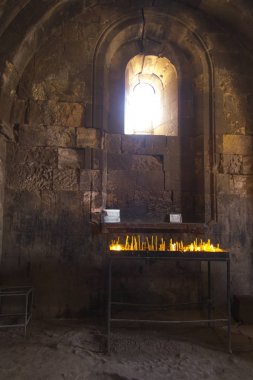 Noravank Manastırı, Ermenistan - 18 Eylül 2017: İnci içinin