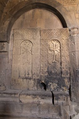 Noravank Manastırı, Ermenistan - 18 Eylül 2017: İnci içinin