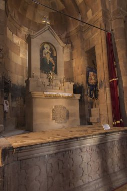 Noravank Manastırı, Ermenistan - 18 Eylül 2017: İnci içinin
