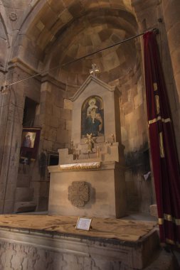 Noravank Manastırı, Ermenistan - 18 Eylül 2017: İnci içinin