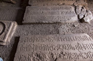 Noravank Manastırı, Ermenistan - 18 Eylül 2017: SK içinin