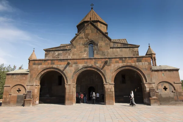 Fachada Igreja Com Uma Cúpula Três Naves Basílica São Gayane — Fotografia de Stock