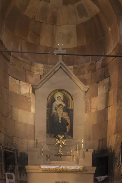 Noravank 修道院, 亚美尼亚-2017年9月18日: th 的内部 — 图库照片
