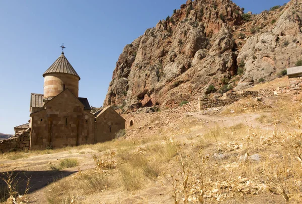 Biara Scenic Novarank di Armenia, tujuan wisata terkenal — Stok Foto