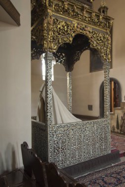 Vagharshapat, Ermenistan - 17 Eylül 2017: birinin Et içinde