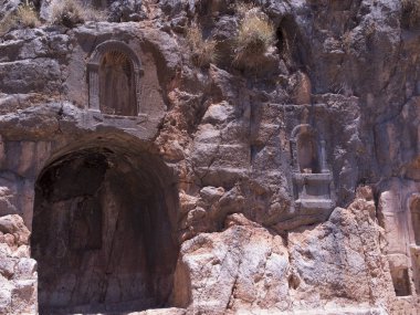 Nehri'nin Hermon (Banyas) - kült Merkezi kuzeyinde İsrail Tanrı Pan doğal rezervasyonunuzu yaparken mimari eski eserler