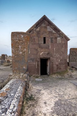Noratus, Ermenistan, 18 Eylül 2017: Nora tarihi mezarlık